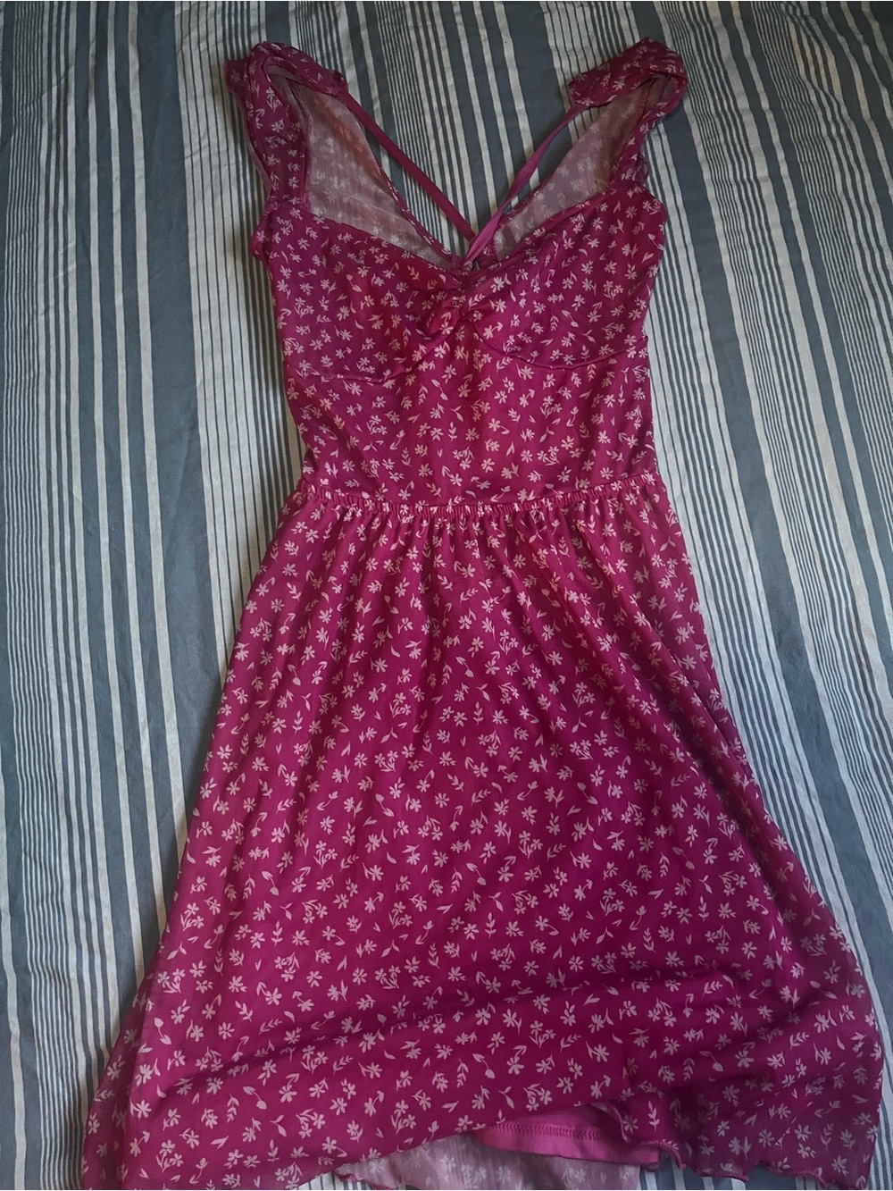 Pink Tie Back dress